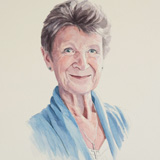 Fiona, watercolour portrait by Simon Taylor